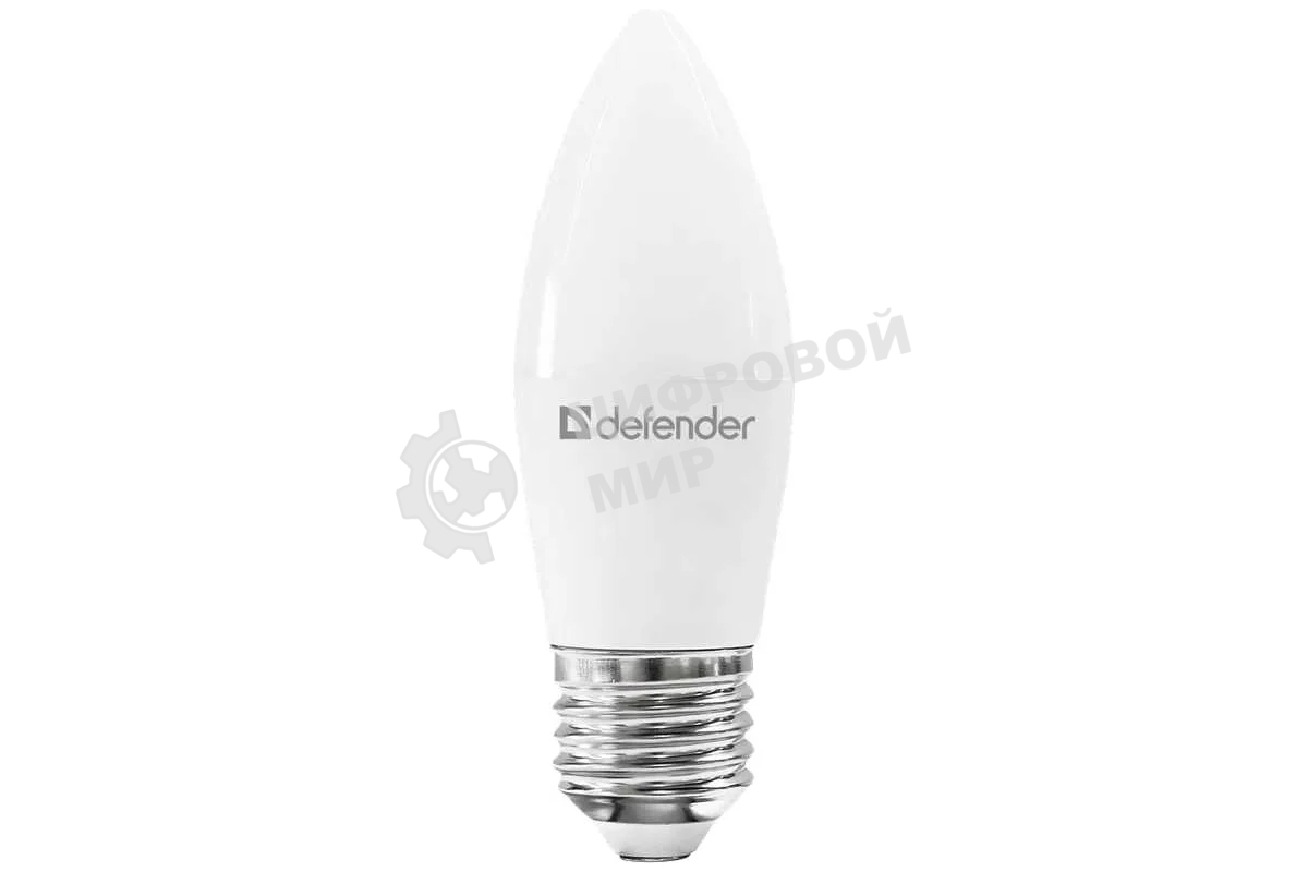 Лампа светодиодная Defender C37-12W-840-E27 свеча, 4000 К, нейтральный белый, 1 шт