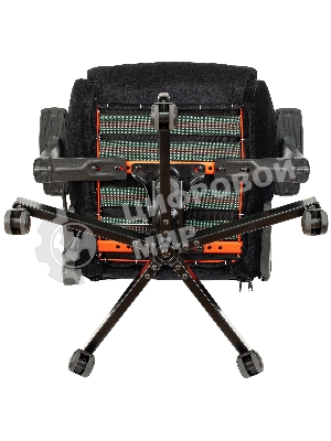 Кресло игровое Бюрократ Knight N1 Fabric черный Light-20, с подголов. крестовина металл