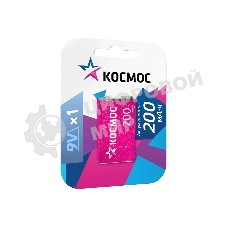Аккумулятор Космос KOCNI-MH6F22 (200mAh) 6F22 200 мАч 1BL (блист.1шт)