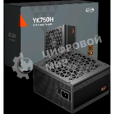 Блок питания ПК Power Supply PCCooler, 750W 80+ Bronze (ATX, ATX 3.1, Non-modular, 1x24(20+4)pin 550мм, 2xCPU*2 8(4+4)pin 650мм, 2xPCIe*2 8(6+2)pin 500мм, 1x12V-2x6 600мм, 6xSATA*3+MOLEX4pin*2, Active, 120x120мм, 140x150x86mm, APFC, OVP/UVP/OCP/SCP/OTP/OP