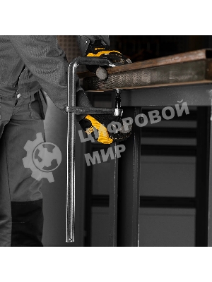 Струбцина Denzel F-образная, 100x400 мм, кованая