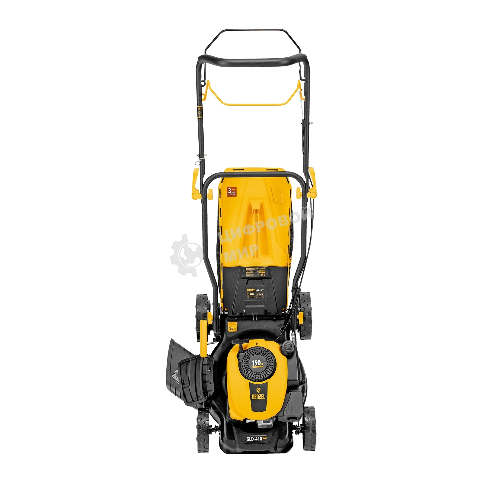 Газонокосилка бензиновая Denzel GLD-410SP-K, 150 см3, 41 см, привод, 40 л