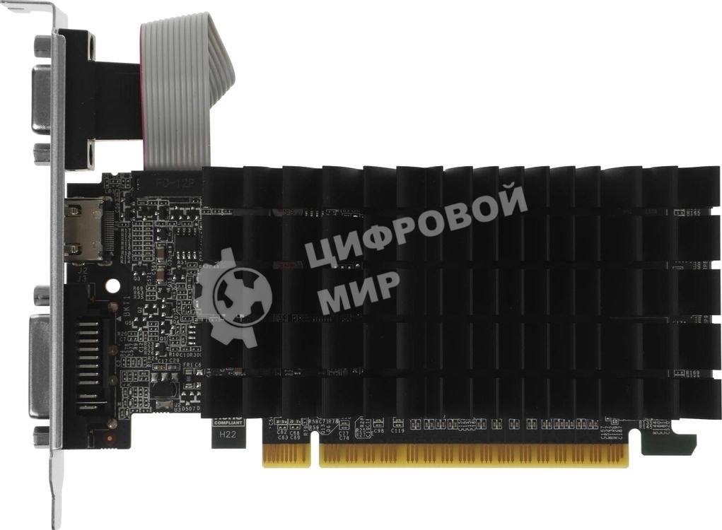 Видеокарта AFOX NVIDIA Geforce GT210, 1Gb DDR3, 64 bit, 1xDVI-I, 1xHDMI, 1xD-Sub (VGA) GPU 520 MHz