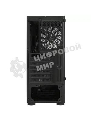 Компьютерный корпус 1STPLAYER FIREROSE F3-A черный ATX, TG 4x120мм LED fans inc. F3-A-BK-4F1