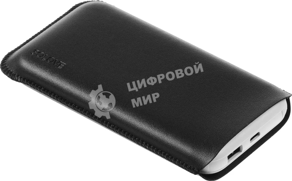 Портативный аккумулятор Solove W7 10000mAh QC3.0 12W 3A USB-A/USB-C белый (W7 WHITE RUS)