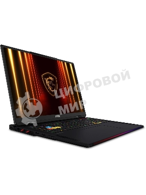Ноутбук MSI Raider HX AI A2XWIG-204RU черный Core Ultra 9 285HX 64Gb SSD 4Tb NVIDIA GeForce RTX 5080 16Gb 18