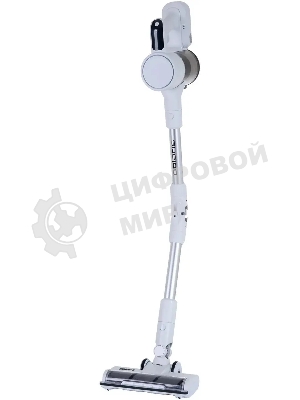 Пылесос вертикальный Polaris PVCS 3060 белый, питание от аккумулятора, 150 Вт, уборка сухая, пылесборник 0.45 л