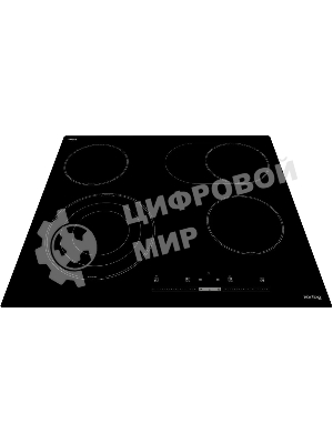 Электрическая варочная панель Korting HK 63910 B, конфорок: 4 шт., стеклокерамика, независимая, черный