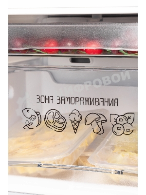 Холодильник Nordfrost NRG 162NF WTM белый кварц двухкамерный 205/105л морозилка снизу, No Frost