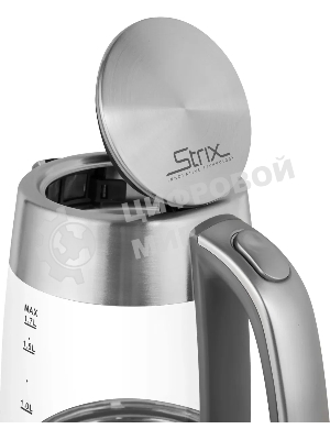 Чайник электрический Red Solution RK-G138 1.7л. 2200Вт серый (корпус: стекло)