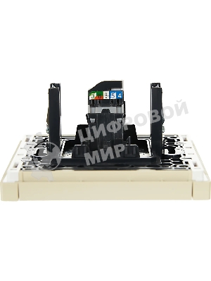 Розетка компьютерная IEK FORTE&PIANO FP432 RJ45 кат.5E ваниль