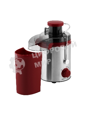 Соковыжималка GALAXY LINE GL 0816 красный/серебристый, центробежная, 850 Вт, 550 мл, механическое