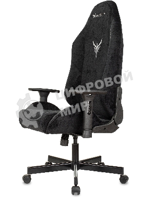 Кресло игровое Бюрократ Knight N1 Fabric черный Light-20, с подголов. крестовина металл