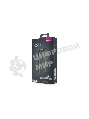 Портативный аккумулятор OLMIO QL-10, 10000mAh, 22.5W, QuickCharge3.0/PowerDelivery, LCD, серый