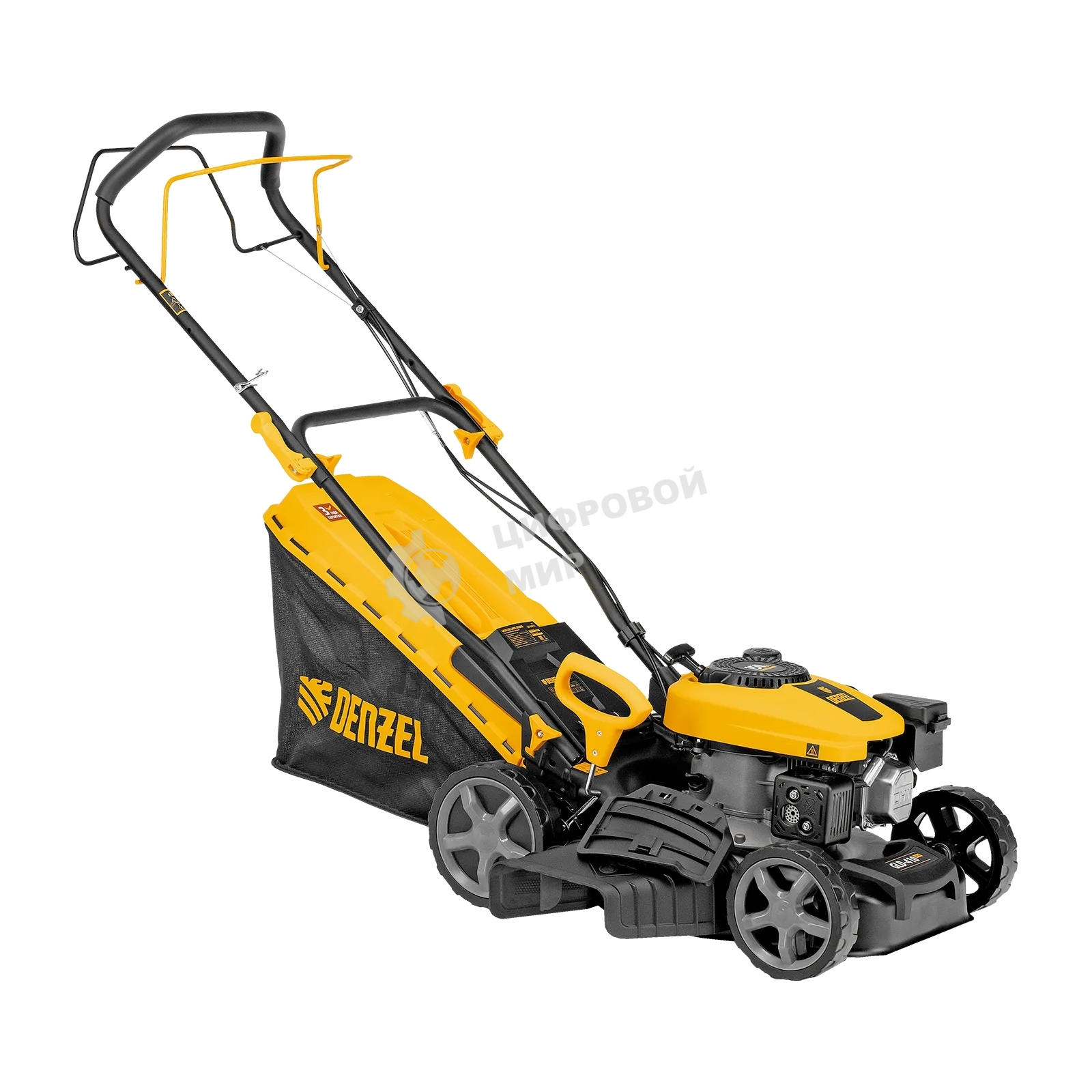 Газонокосилка бензиновая Denzel GLD-410SP-K, 150 см3, 41 см, привод, 40 л
