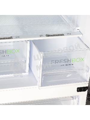 Холодильник Бирюса B6156 черный двухкамерный 210/100л морозилка снизу