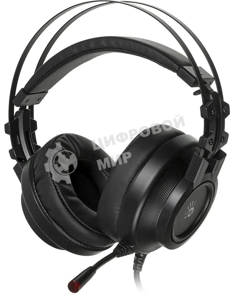 Гарнитура проводная с микрофоном A4 Bloody G525 черный 2м мониторные оголовье (G525 BLACK)