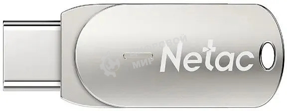 Флешка USB Netac U785C (NT03U785C-016G-32PN), 16Gb, USB3.0/TypeC, R/W 110/45, серебристый