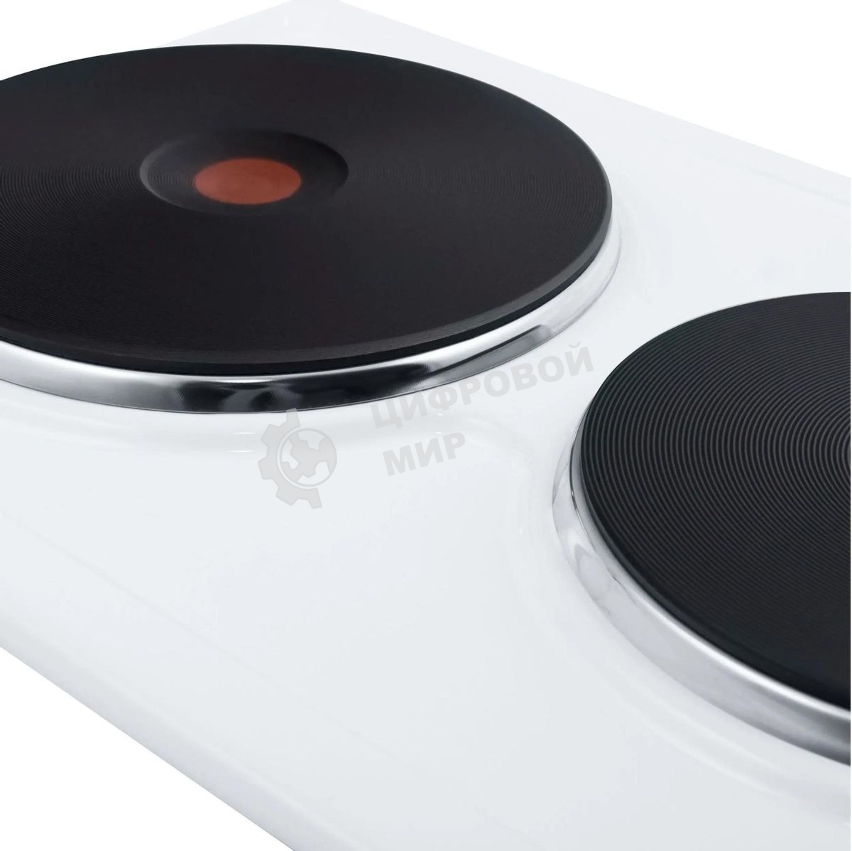 Электрическая варочная панель Maunfeld EEHE.32.4W, конфорок: 2 шт., эмаль, независимая, белый