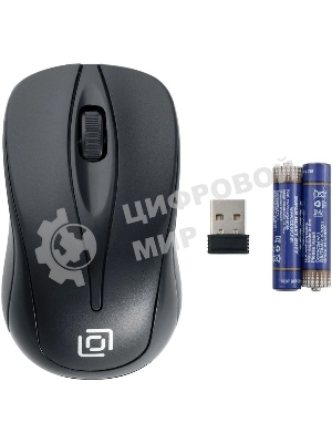 Мышь беспроводная Oklick 675MW черный, 800 dpi, радиоканал, USB, кнопки - 3