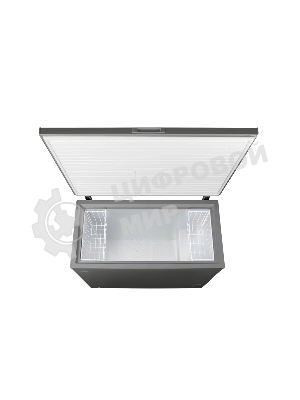 Морозильный ларь Kraft BD(W)-460SRX серебристый, 422л