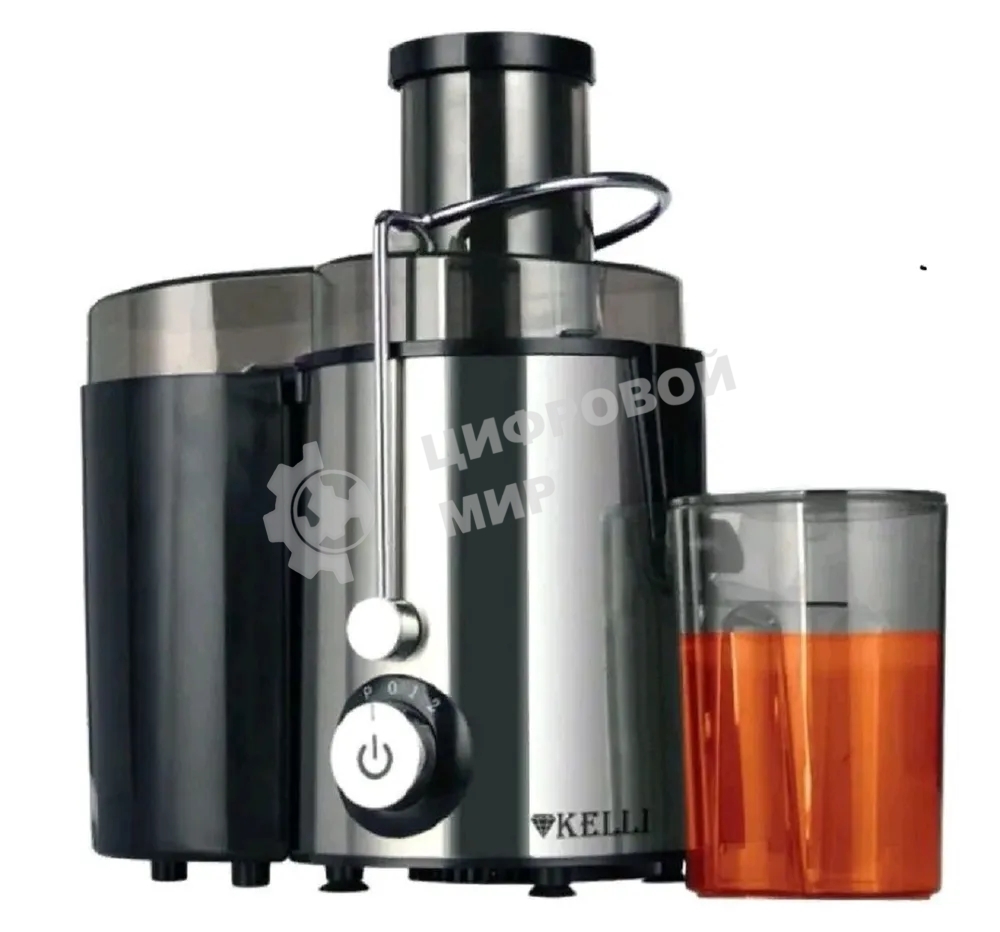 Соковыжималка Kelli KL-5090 серебристый, центробежная, 700 Вт, 600 мл, механическое