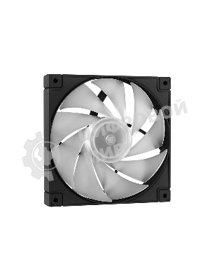 Компьютерный корпус Deepcool CH360 без БП, боковое окно (закаленное стекло), 2x140мм ARGb LED вентилятор спереди и 1x120мм ARGb LED вентилятор сзади, черный, mATX