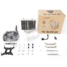 Устройство охлаждения(кулер) Thermalright TA140 EX, серый, Soc-AM5/AM4/1151/1200/2066/2011/1700 4-pin 30.2dB Al+Cu 665gr Ret (TA140-EX)