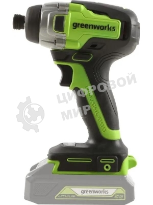 Винтоверт ударный аккумуляторный GreenWorks GD24ID3, 24V, бесщеточный, без АКБ и ЗУ (3802807)