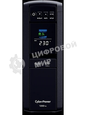 Источник бесперебойного питания Cyberpower CP1350EPFCLCD Line-Interactive 1350VA/810W USB/RS-232/RJ11/45 (6 EURO)