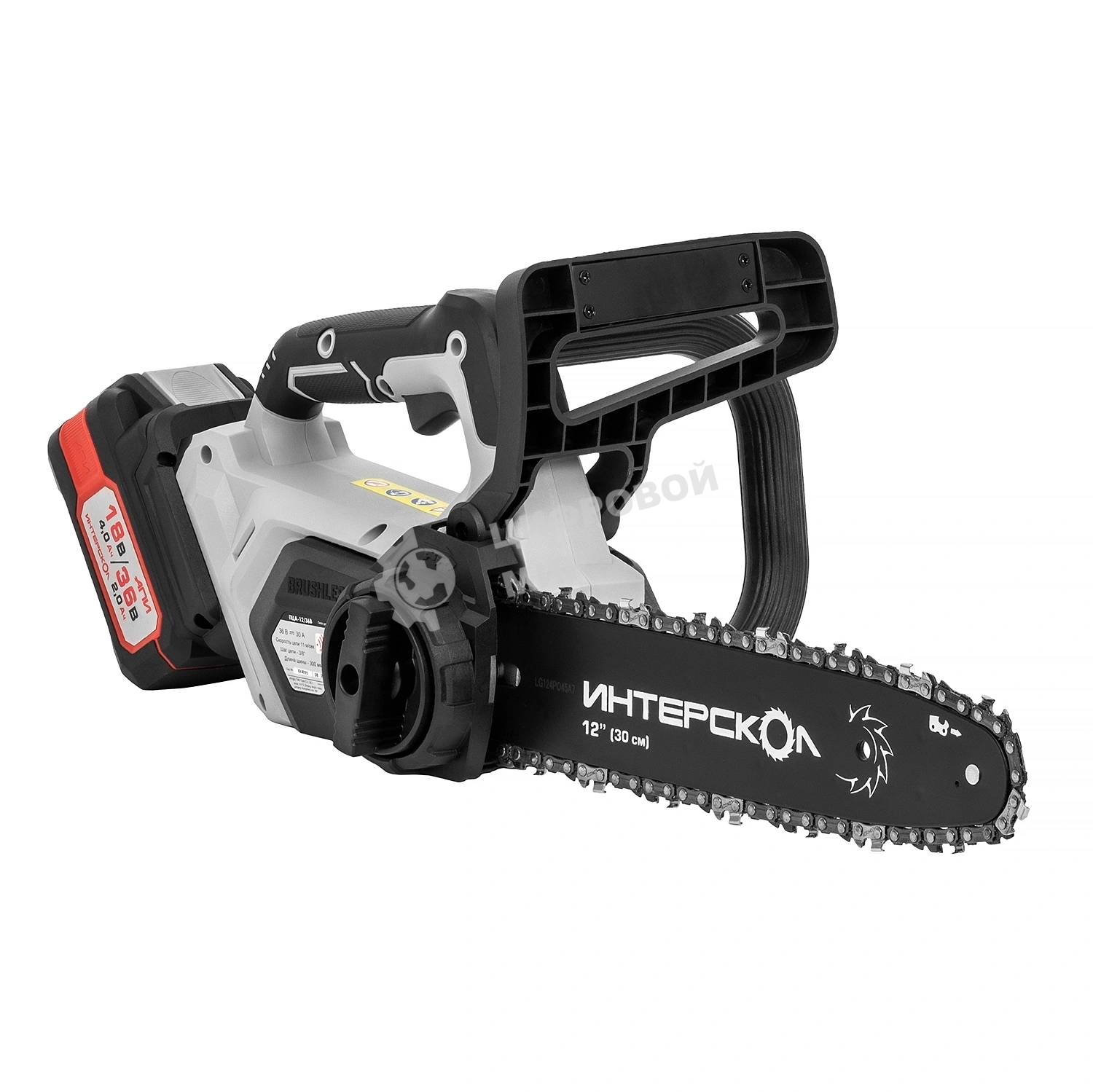 Цепная пила Интерскол ПЦА-12/36В дл.шины:12