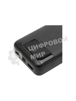 Портативный аккумулятор Gembird GPB-20Q, 20000мА·ч, QC/PD, дисплей, черный