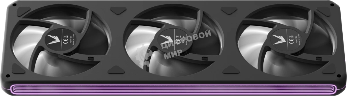 Вентилятор для корпуса Formula V Line AIR FUSION 3 BK REVERSE, 360x120x28мм, ARBG 3pin + PWM 4pin, 500-1800 RPM, 37.83 DBA MAX, HYDRO BEARING
