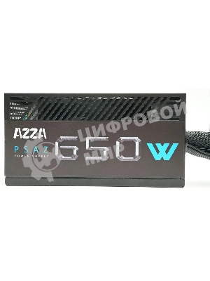 Блок питания Azza PSAZ-650B, 650вт, 80 PLUS Bronze, 120мм, черный