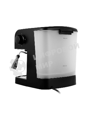 Кофеварка рожковая Maunfeld MF-734BK черный, исп. кофе - молотый/чалды, 1.5 л, 850 Вт, 15 бар