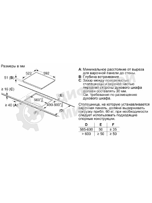 Индукционная варочная панель Bosch PUG61KAA5E черный