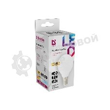 Лампа светодиодная Defender P45-8W-830-E14 шар, 3000 К, теплый белый, 1 шт.