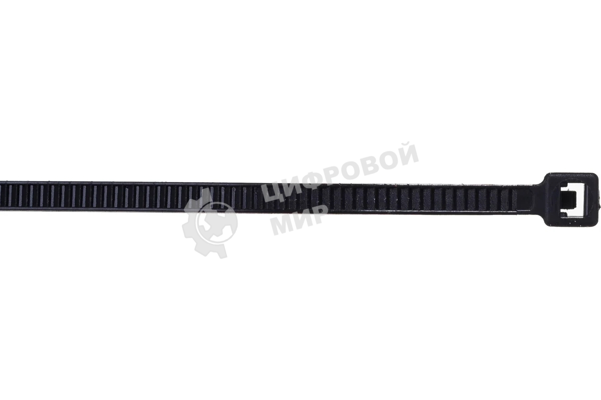 Нейлоновые стяжки Fortisflex КСС 3х100 черный 100 штук