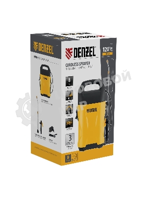 Опрыскиватель аккумуляторный Denzel D-8LI, 8 л, 12 В, 2 А·ч
