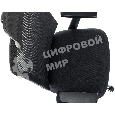 Кресло эргономичное Бюрократ MC-612N-H черный TW SQU BL сетка/ткань с подголов. крестов. металл хром