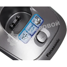 Телефон беспроводной (DECT) Panasonic KX-TG2511RUM (металик) АОН, Caller ID,спикерфон на трубке,переход в Эко режим одним нажатием