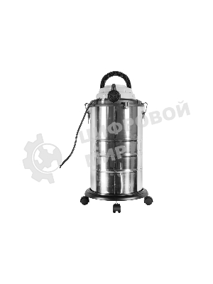 Строительный пылесос Ресанта ПС-1500/30 серебристый, 1500 Вт, уборка сухая/влажная/выдув, пылесборник мешок, 30 л