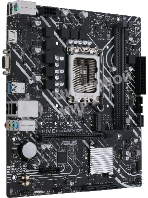 Материнская плата ASUS PRIME H610M-K D4, LGA 1700, Intel H610, 2xDDR4, 4xSATA, 1xM.2, 1xPCIe 4.0 x16, 1xPCI, 1xHDMI, 1xVGA, 1x 1Gb LAN, 2xUSB-A 2.0, 2xUSB-A 3.2 Gen 1, 3x3.5 мм, 7.1, mATX