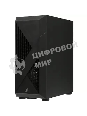 Компьютерный корпус 1STPLAYER FIREROSE F3-A черный ATX, TG 4x120мм LED fans inc. F3-A-BK-4F1