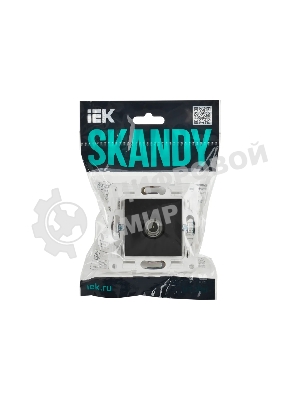 Розетка TV оконечная IEK SKANDY SK-A12G (SK-A10-O-K53) графит