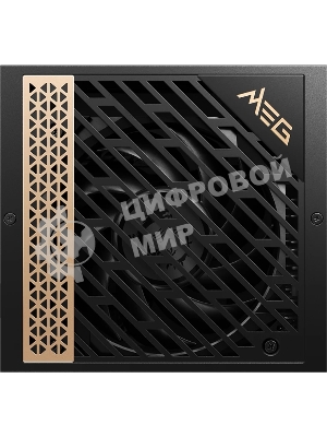 Блок питания MSI MEG Ai1300P (306-7ZP4A11-CE0), 1300Вт, 80 PLUS Platinum, 120мм, модульный, черный/золотой