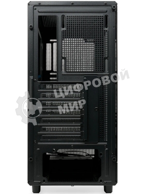 Компьютерный корпус без блока питания HSPD M510, Mesh Mid Tower, черный, TG, 0.5 SPCC, no fans ATX, mATX, mITX 180/280/160мм 1x2.5
