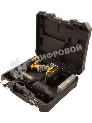 Дрель-шуруповерт Denzel BLDL-IB-18-02, 18 В, 2 Ач, 65 Нм, бесщеточный