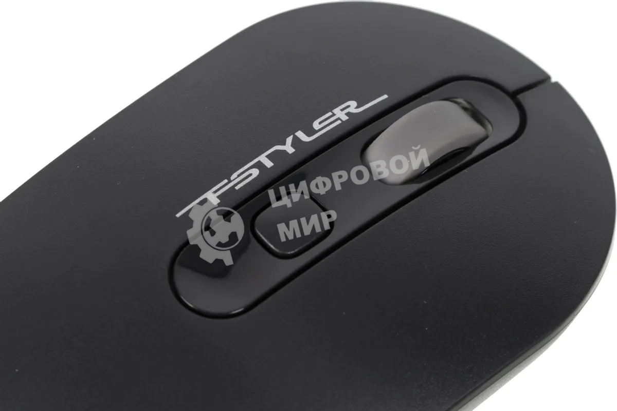 Мышь беспроводная A4Tech Fstyler FG20S серый, 2000 dpi, радиоканал, USB, кнопки - 3