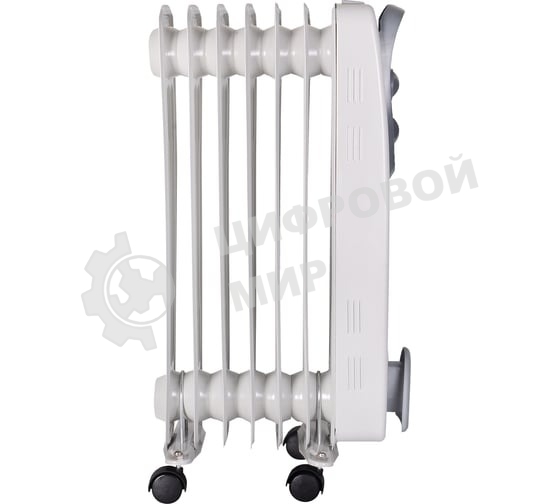 Обогреватель масляный Ресанта ОМ- 7Н (7 секций), белый, 1500 Вт, 15 м2, термостат 67/3/7